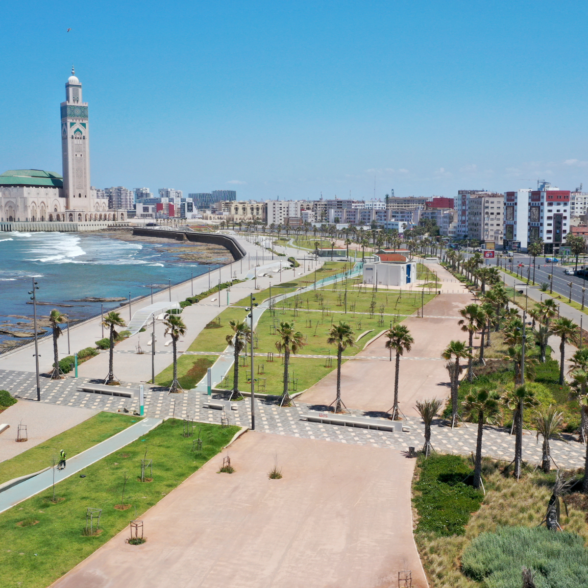 Promenade Maritime de la Mosquée Hassan II